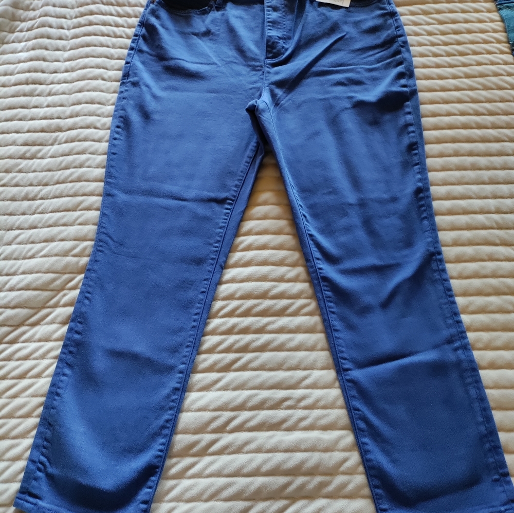 Lands End high rise blue jeans